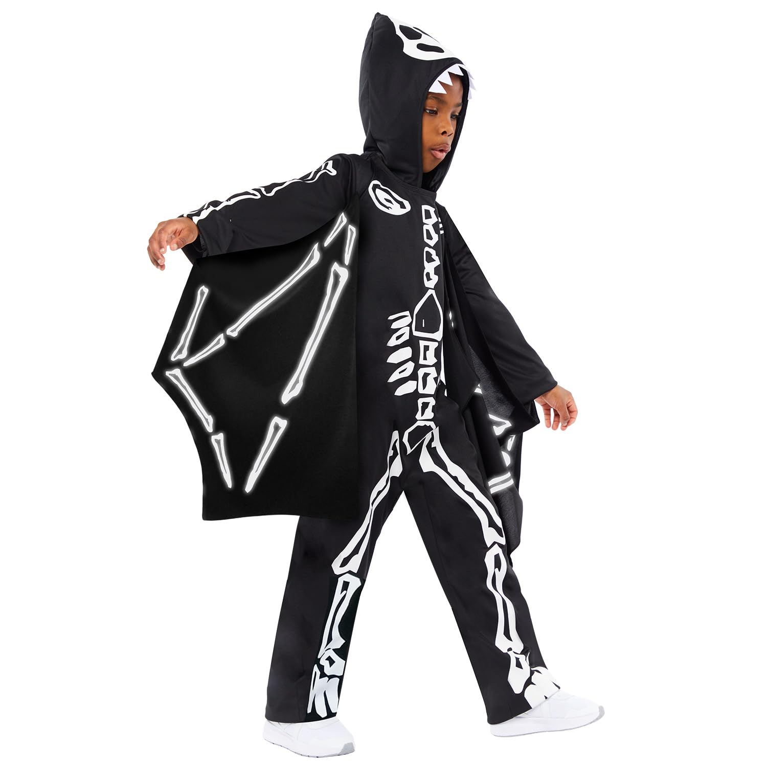 amscan - Boys Halloween Skeleton Pterodactyl Fancy Dress Costume Age: 3-12 Years