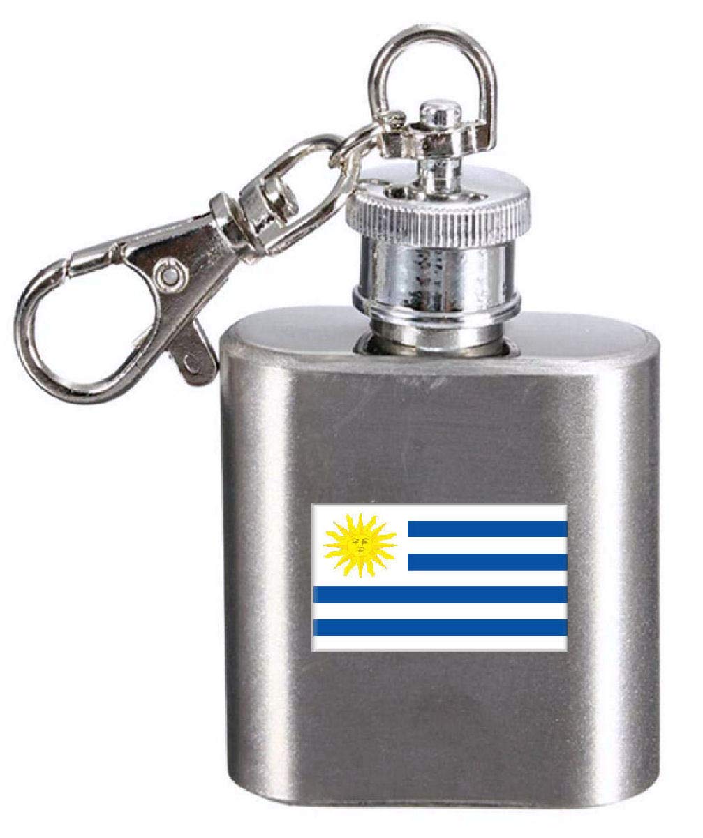 Flasque porte-clés Uruguay pour supporter et voyageur passionné de culture latine