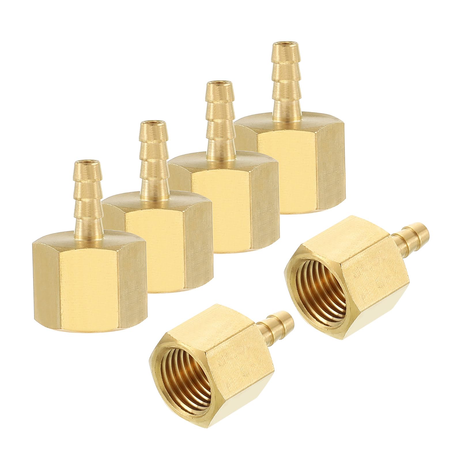 Adaptateur laiton cannelé femelle NPT étanche et résistant à la corrosion lot de 6