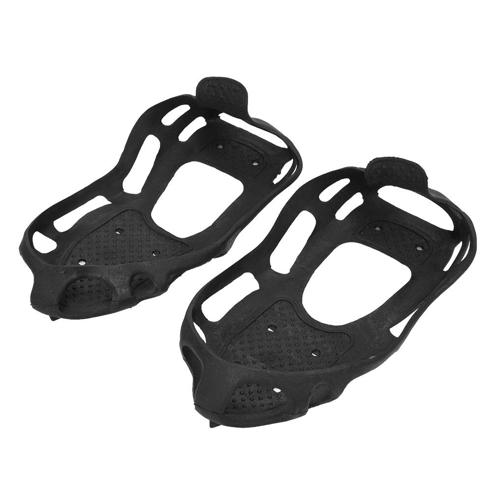 equlup Ice Grips, 23x16x3cm Antislip TPE Ice Cleat Shoe Grips Spikes Cleats Walk Traction Crampons for Snow Ground Hiking Climbing