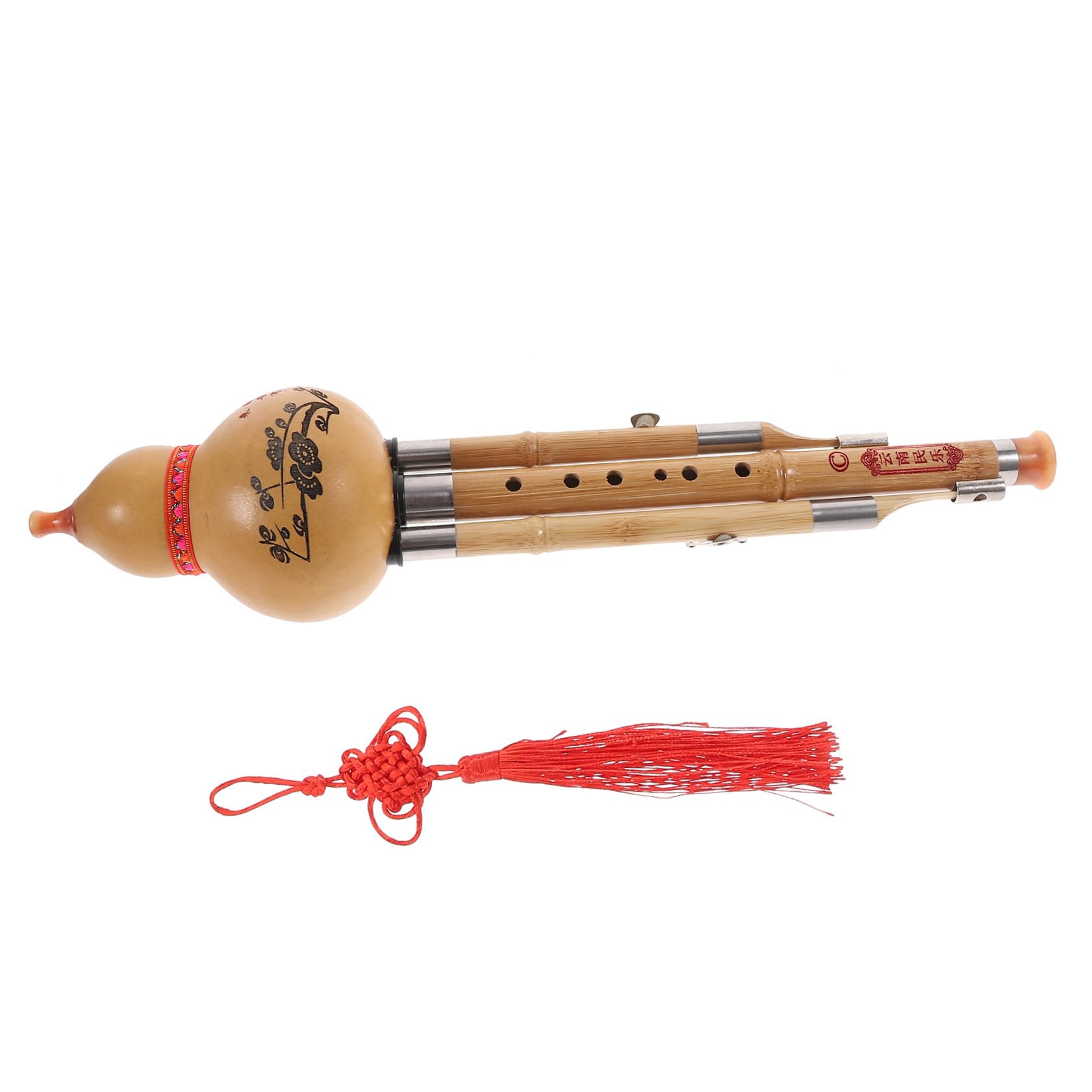 Toyvian seta di zucca Strumenti strumento flauto chiave Principiante dello strumento musicale flauto di zucca cinese strumento musicale di flauti hulusi Di legno Colore Casuale