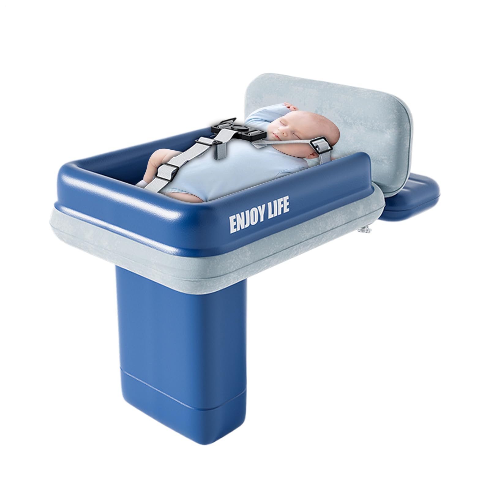 Lit Avion Gonflable Bébé Enfant Portable Voyage Siège Auto