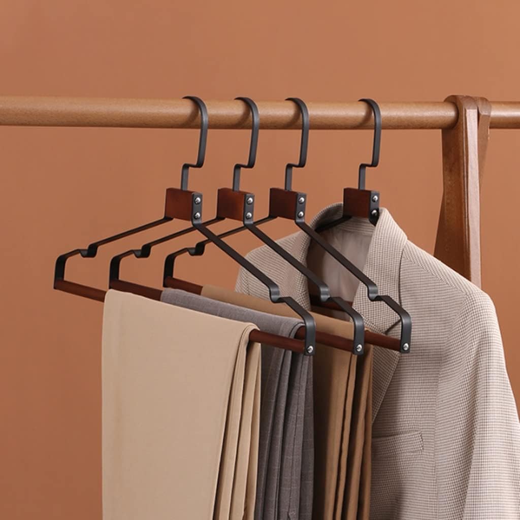 Hangers for Clothes 5 Pcs Wide Shoulder Suit Hangers Non-Slip Pant Bar Swivel Hook for Dress Clothes, Coats, Jackets, Shirts Cost Hanger,White,5pcs