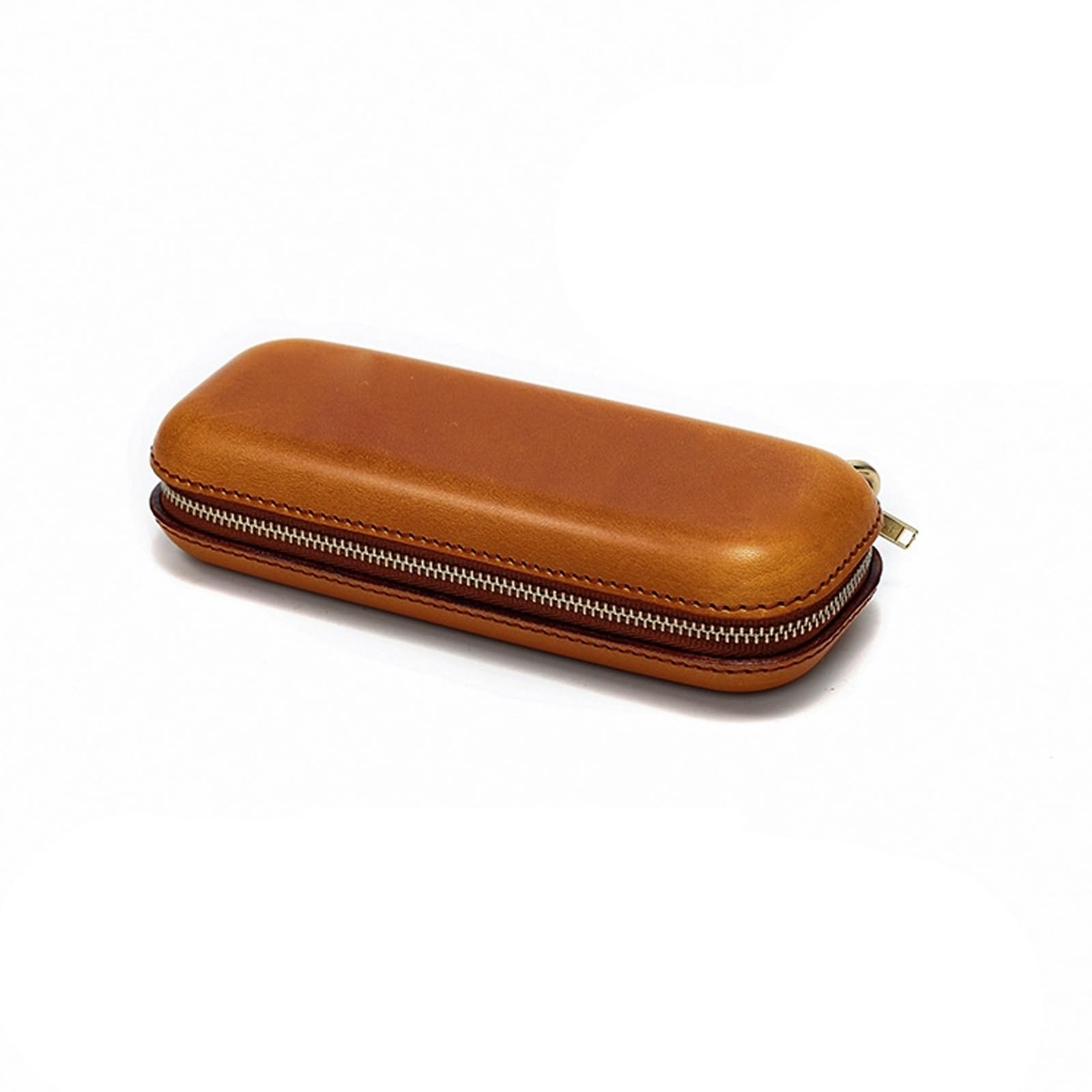 Przenośne etui na okulary, skórzane etui na okulary, skórzane, odporne na nacisk, poziome etui na okulary ochronne, etui podróżne na okulary przeciwsłoneczne (Grey : B, Size : S)
