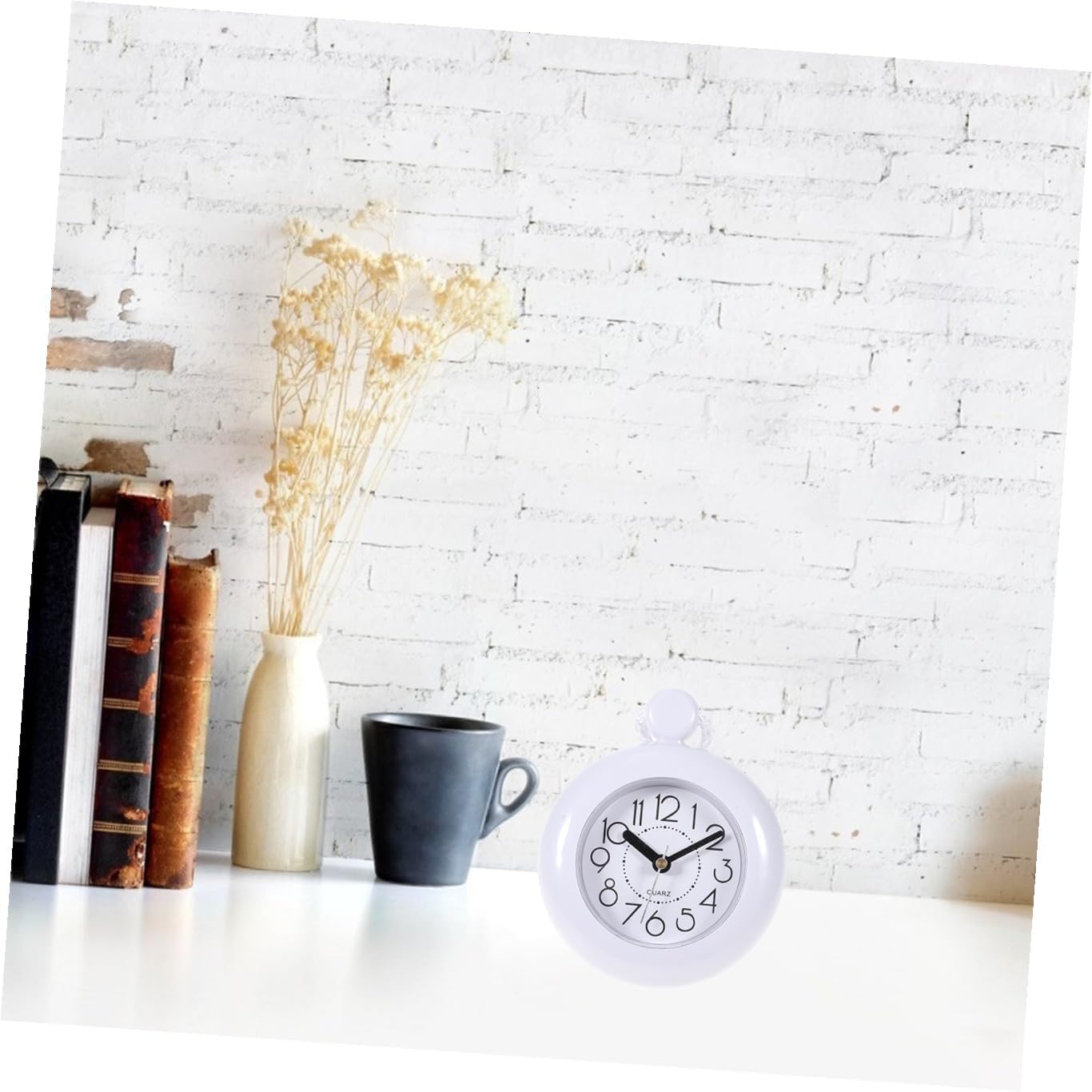 Waterproof Hanging Bathroom Wall Clock Silent Non-Ticking Simple Design Home Decor Without Battery Suitable for Shower and Toilet