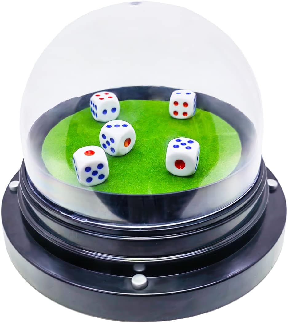 Gikfun Automatic Dice Roller Cup with Dices for Adults Party Table Games EK1981