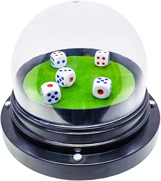 Gikfun Automatic Dice Roller Cup with Dices for Adults Party Table Games EK1981