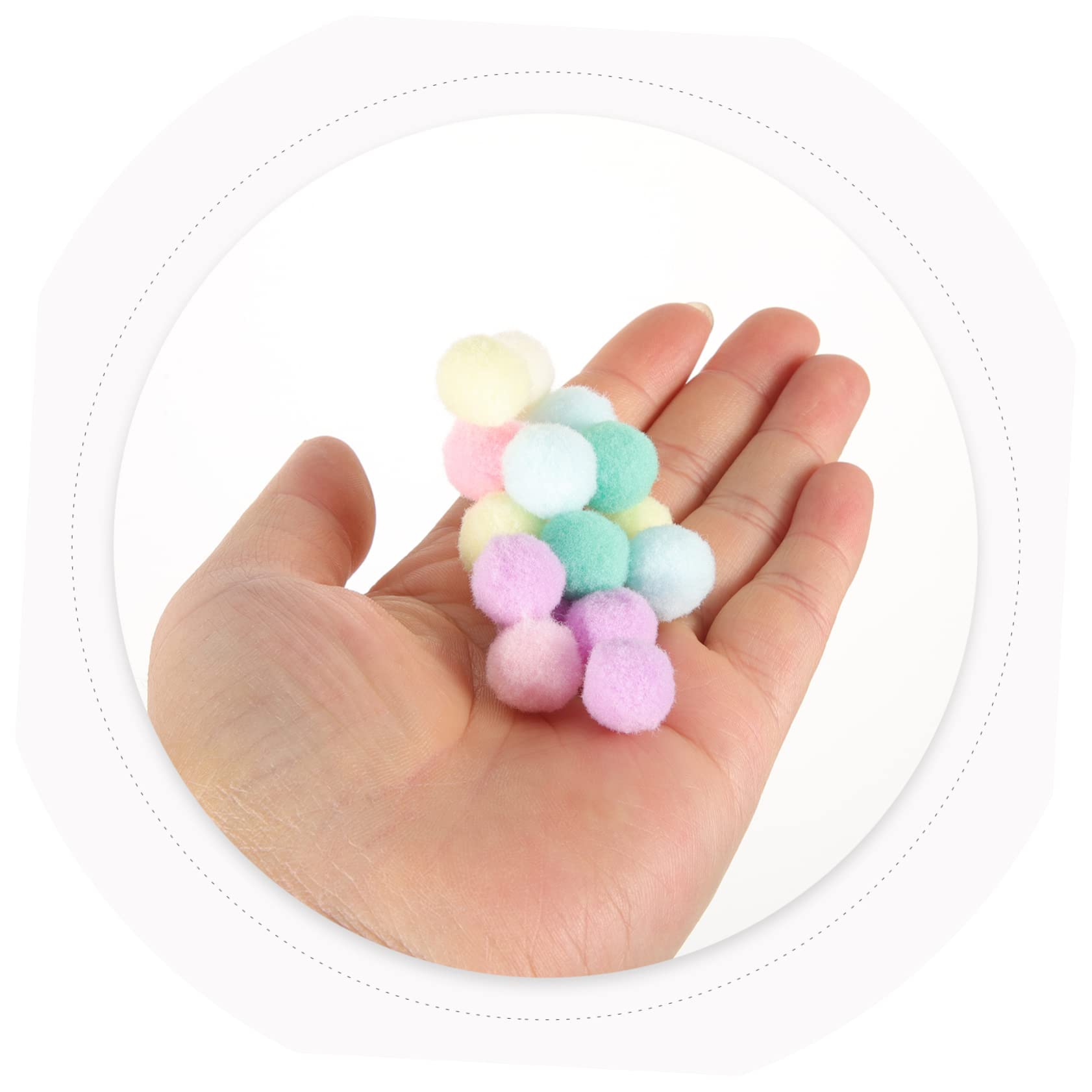 SHINEOFI 5sätze Bastelset Pompons Mit Augen Bunte Pompoms Für Kreative -projekte Sicher Für Junge Mädchen Für Dekoration Von Kleidung Taschen Hüten Und Mehr