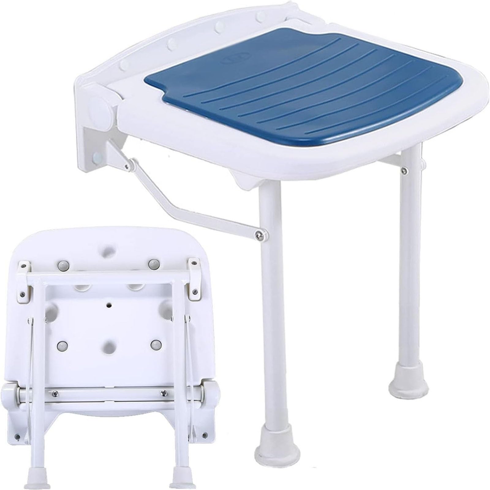 Taburete de Ducha Montado en la Pared Asiento de Ducha Abatible Impermeable Taburete de Baño para Personas Mujeres Embarazadas, Mayores o Lesionadas Sillas para Ducharse