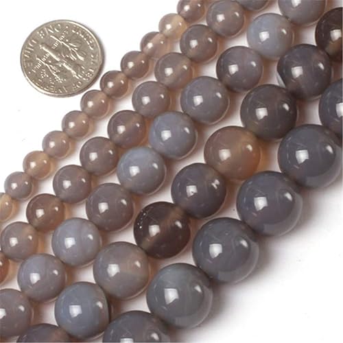 Miniatura 67 de GEM-Inside - Cuentas sueltas de piedra de lava negra natural de 0.315 in para hacer joyas, 15 pulgadas Cordierita de grado A