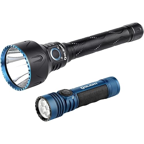 OLIGHT Javelot PRO 2 Upgraded 2500 Lumens Tactical Flashlight with Replaceable Battery Pack, Seeker 4 Pro Rechargeable Flashlights