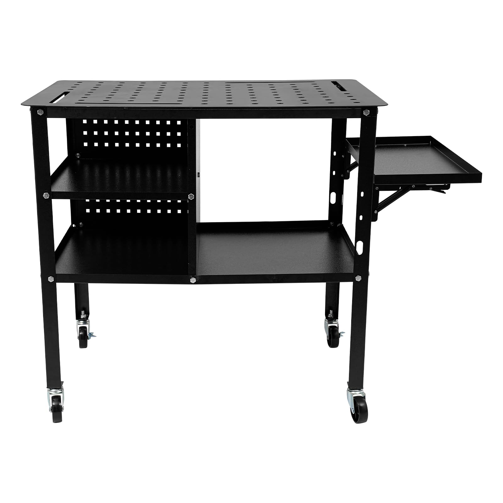 Banco de trabajo para taller, 111 x 60 x 85 cm, con cajones extraíbles, mesa de trabajo con ruedas, banco de trabajo móvil para garaje, taller, oficina y hogar, hasta 500 kg