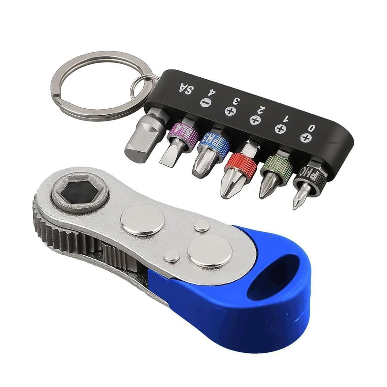 YHAILI Compact Ratcheting Screwdriver With Ergonomic Handle Bit Durability Steel Construction For Tight Space And Tasks