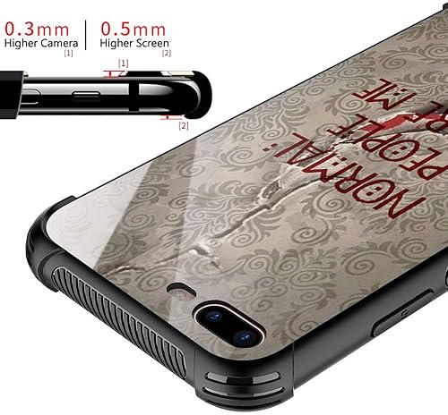 Miniatura 2 de CARLOCA Funda compatible con iPhone 8 Plus, American Horror Story para iPhone 7 Plus para niñas y niños, diseño gráfico, a prueba de golpes,