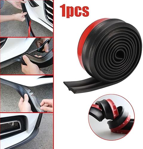 Miniatura 3 de Borde delantero universal de 8.2 pies, falda de goma para parachoques delantero de automóvil, falda lateral, protector de alerón divisor, cuerpo