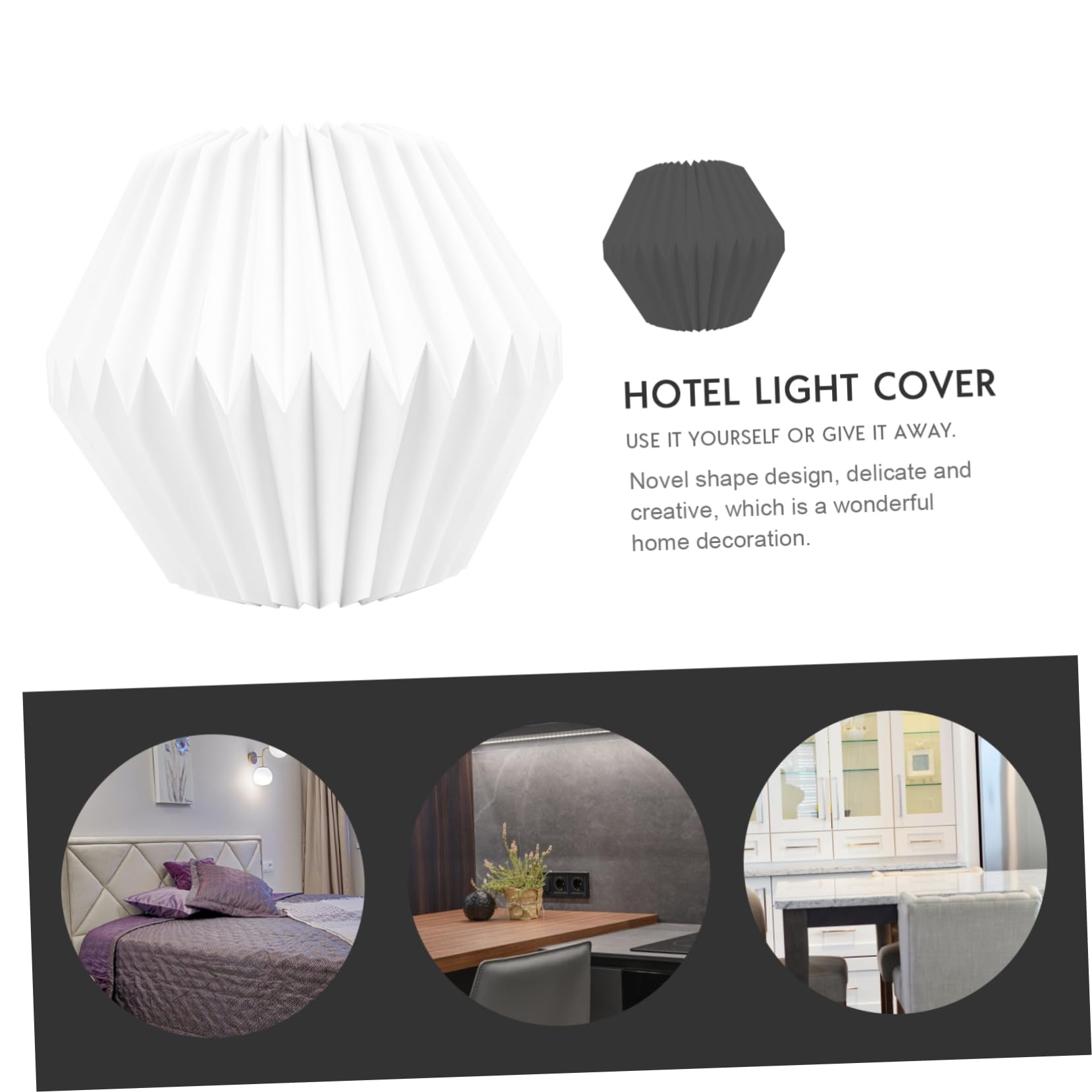 DOITOOL 2pezzi Lampadario Sospensione Stile Nordico Paralume Geometrico Artigianale Per Decorazione Casa e Camera Da Letto Accessorio Luminoso Elegante e Creativo