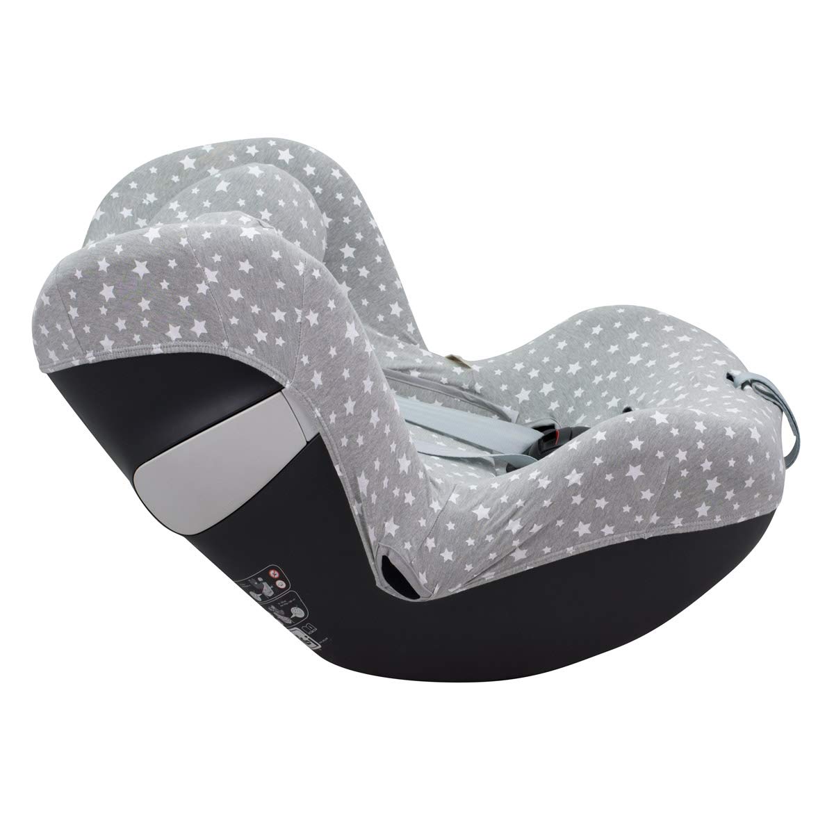 JYOKO KIDS Copriseduta per Cybex Sirona M2, Z e GB Vaya (White Star) | Cotone biologico traspirante