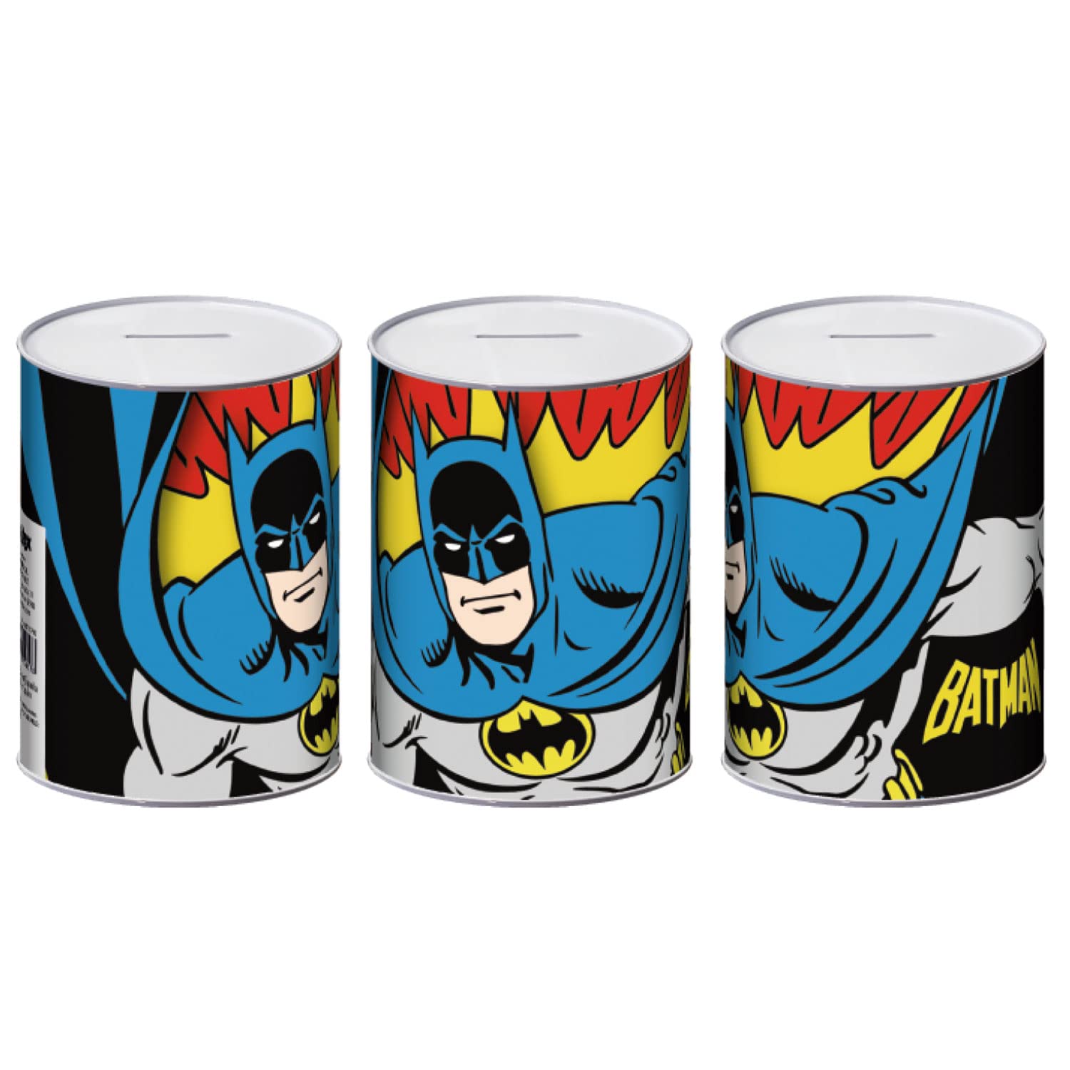 ARDITEX BT15790 Warner BROSS-Batman Metal Money Box 7.5x7.5x10 cm