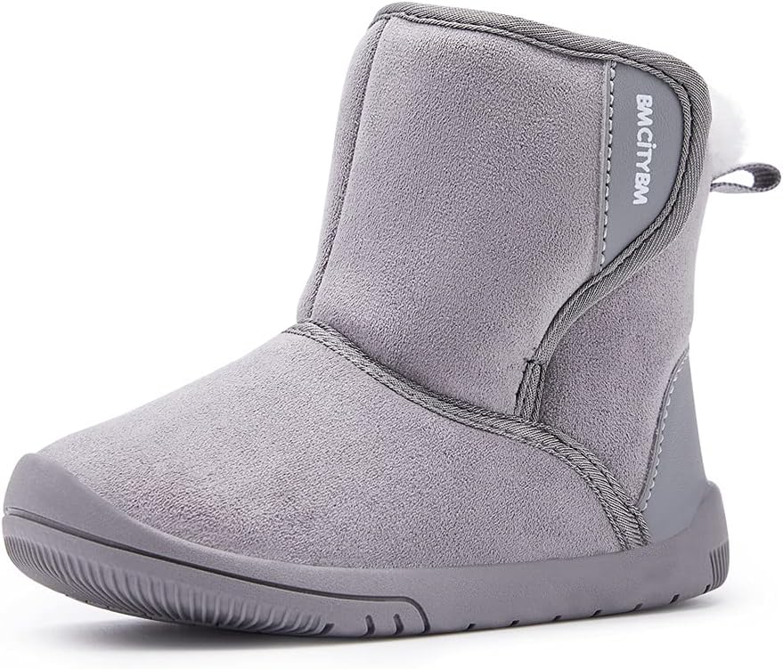 BMCiTYBM Girls Boys Snow Boots Warm Winter Fur Lined Baby Shoes (Infant/Toddler/Little Kid)