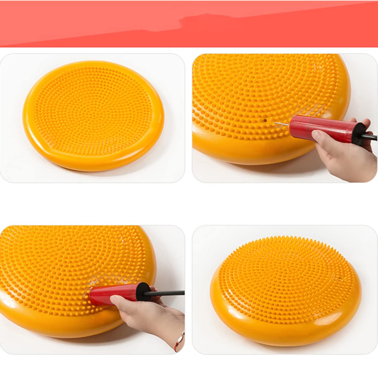 Happyyami cojín tambaleante Disco oscilante Fatiga Postura Refuerzo Centro tambalearse Juguete Auto Asiento ergonómico cojín de Asiento oscilante Disco de Púrpura