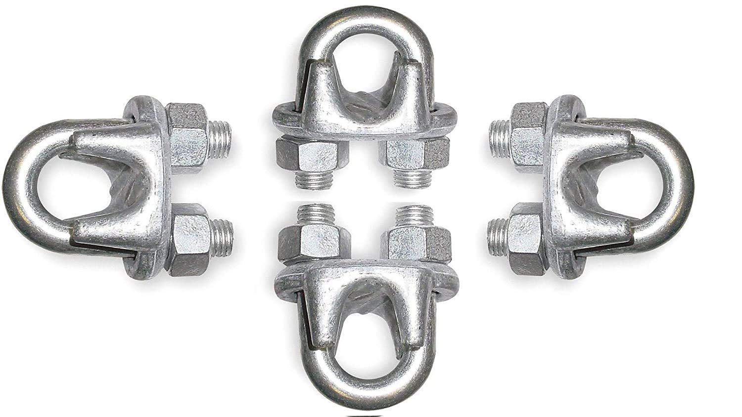 ZEDI Sports U Lock Wire Stainless Steel Gym Machine Wire U Clamp Pack of 4 Chrome Finish (B0D9R2FWVM) Amazon Price History, Amazon Price Tracker