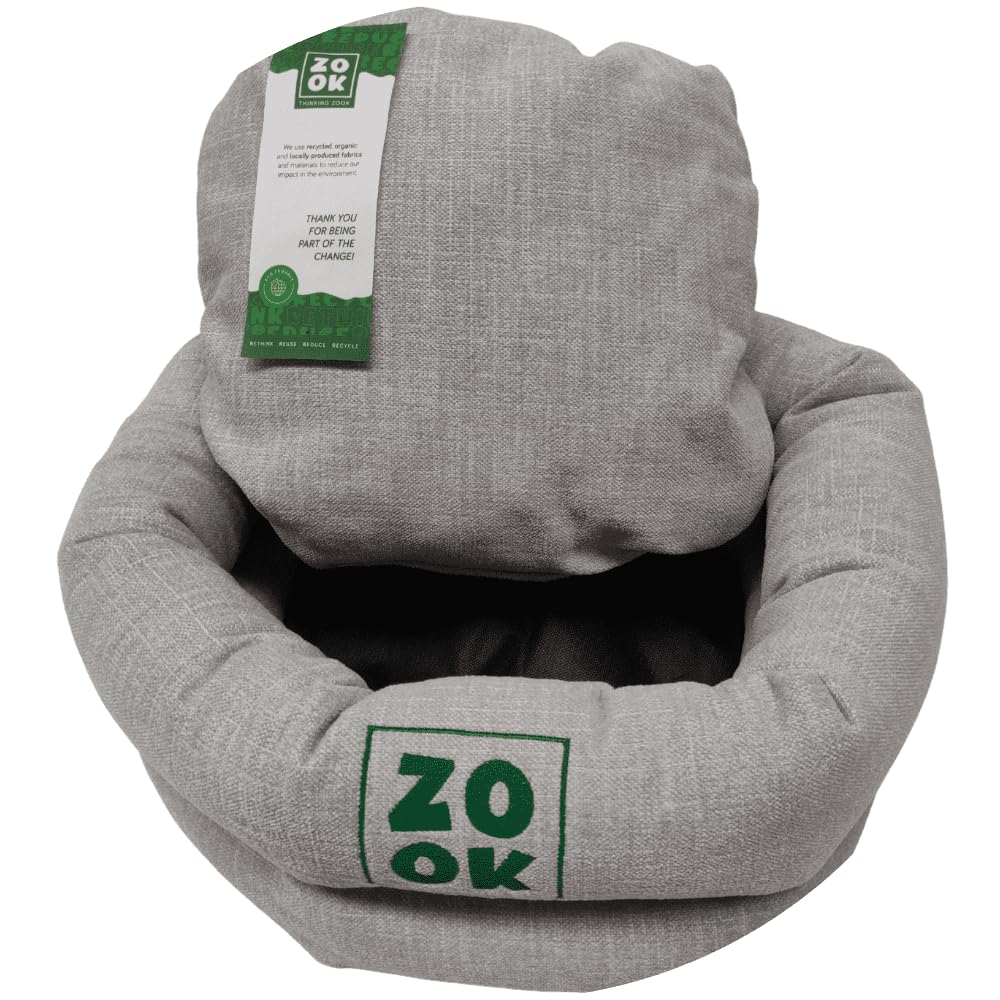 ZOOK Gravel Collection Cama Doble para Perros - 50 x 50 cm, Lavable, Material Reciclado, Cómoda