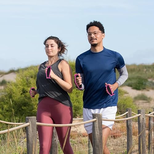 Miniatura 7 de JIANWEI 2 piezas de peso de mano desmontable, juego de pesas para caminar a mano, peso de mancuernas suave con correa de mano, equipo de