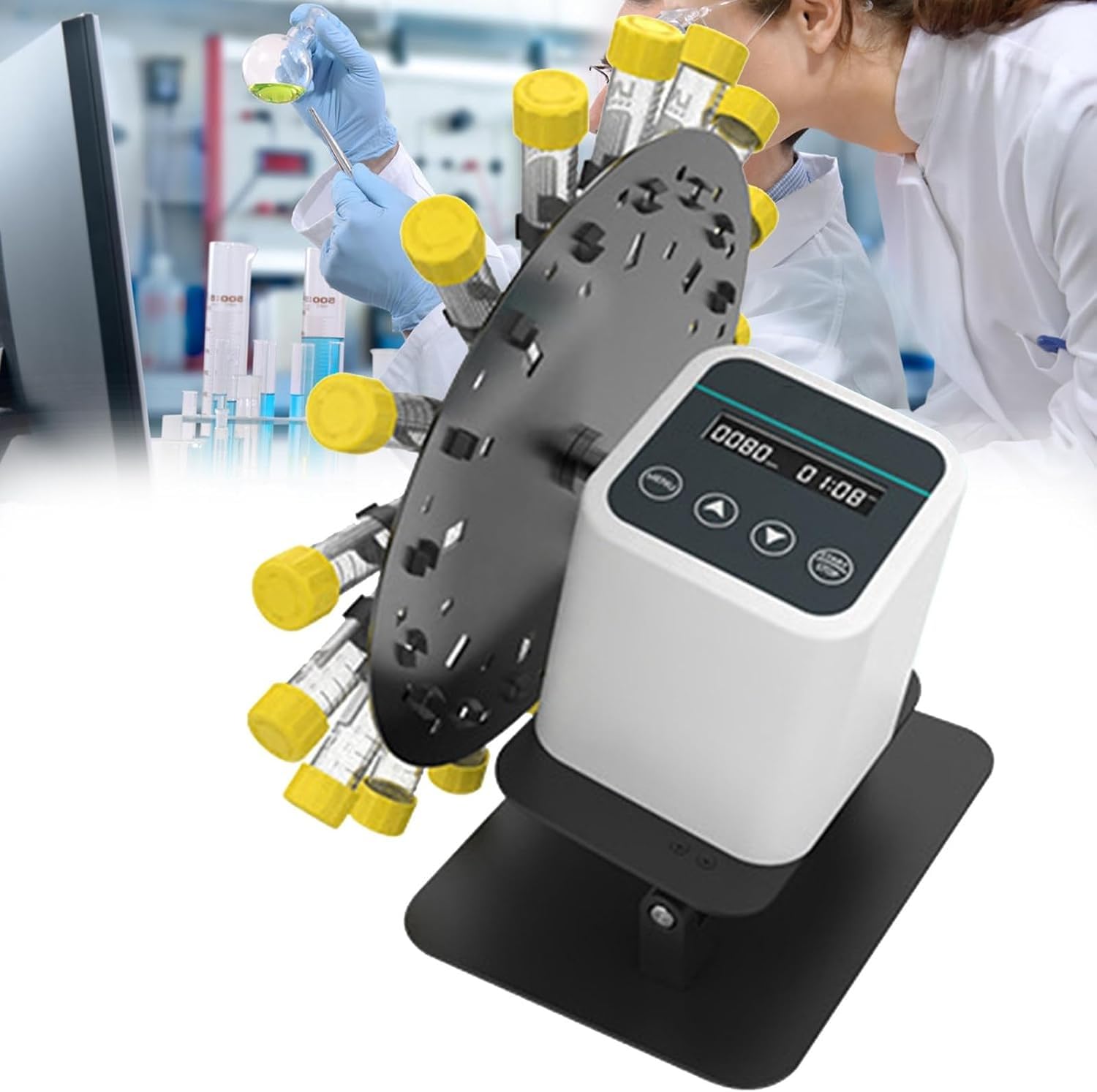 Mélangeur rotatif pour tubes de centrifugeuse et échantillons