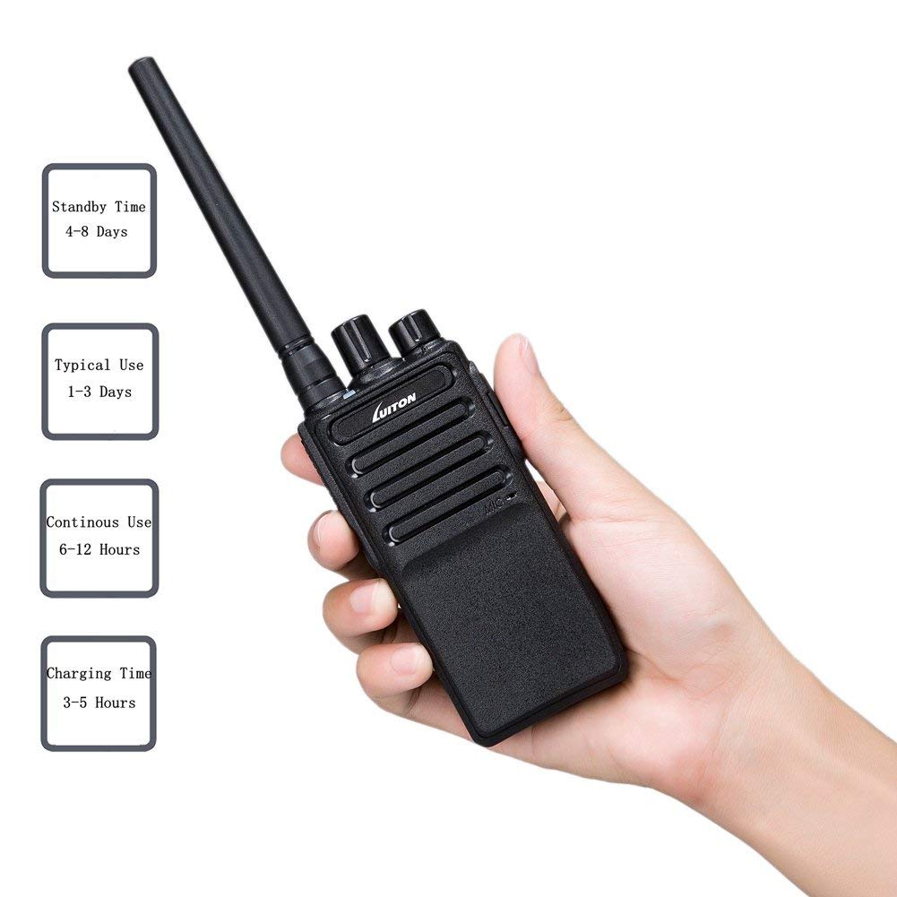 Luiton LT-458 dwukierunkowe radio Walkie Talkie CB PMR466 dla profesjonalistów, turystyki pieszej, polowania, turystyki - radio 2-kierunkowe (2 szt.) wersja CE