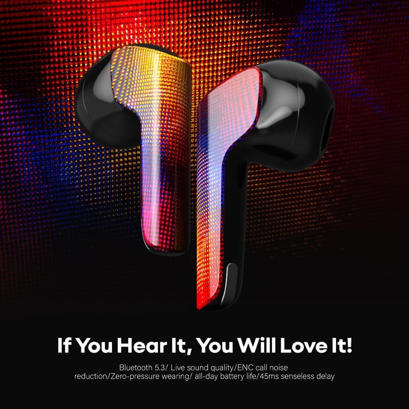 2026 Newly True Wireless Sabbat M200 Bluetooth 5.4 Headphones Heavy Bass Noise Cancellation High Sound Quality Stereo Earbuds(Carmen)