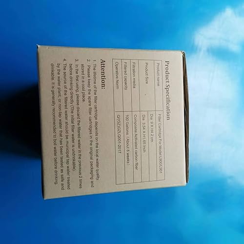 Miniatura 3 de miniwell Sistema de filtración - Filtro de campamento de agua con filtro reemplazable - para purificación de senderismo - Elimina cloro, sedimentos,