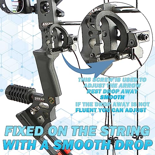 Zshjgjr High Speed Drop Away Arrow Rest - Metal Rubber Arrow Rest For Compound Bow, Maintain The Smoothness Of Arrow Shooting Compound Bow Arrow Rest (Felt Arrow Rest, Right Hand) #TOP1