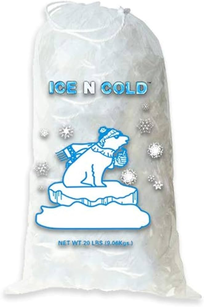 Amazon.com: ICE N COLD Ice Bags with Drawstring Closure | 20lb