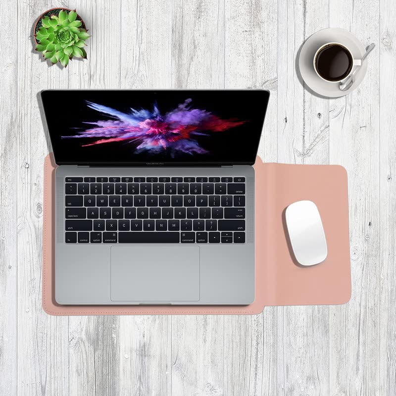 Image of Enthopia MacBook Sleeve and Pouch Compatible with 2022-2018 MacBook Air 13 A2337 M1 A2179 A1932 / MacBook Pro 13 A2338 M1 A2251 A2289 A2159 A1989 / 14 inch A2442 - Nude
