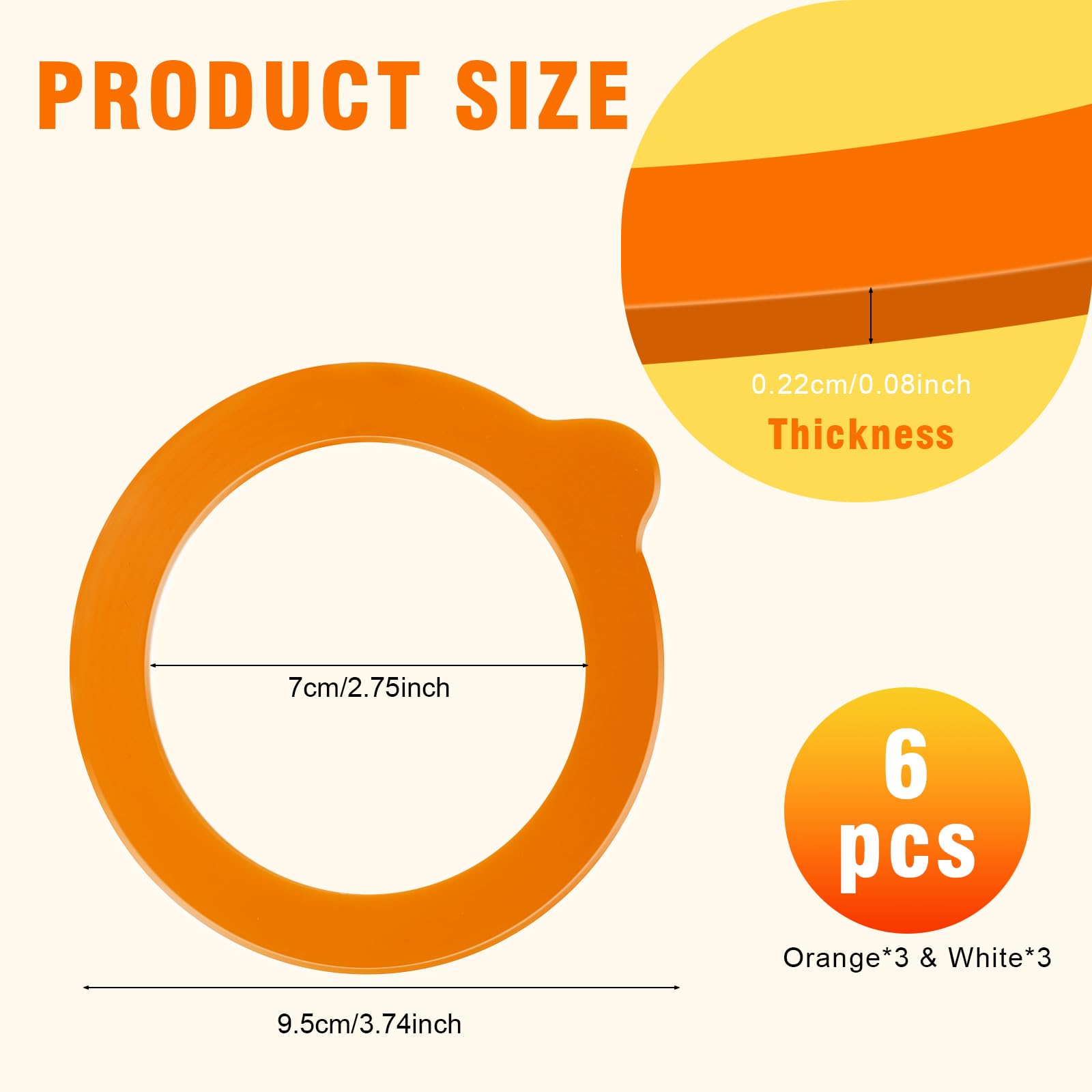 Silicone Jar Seals - Airtight Canning Gaskets -2