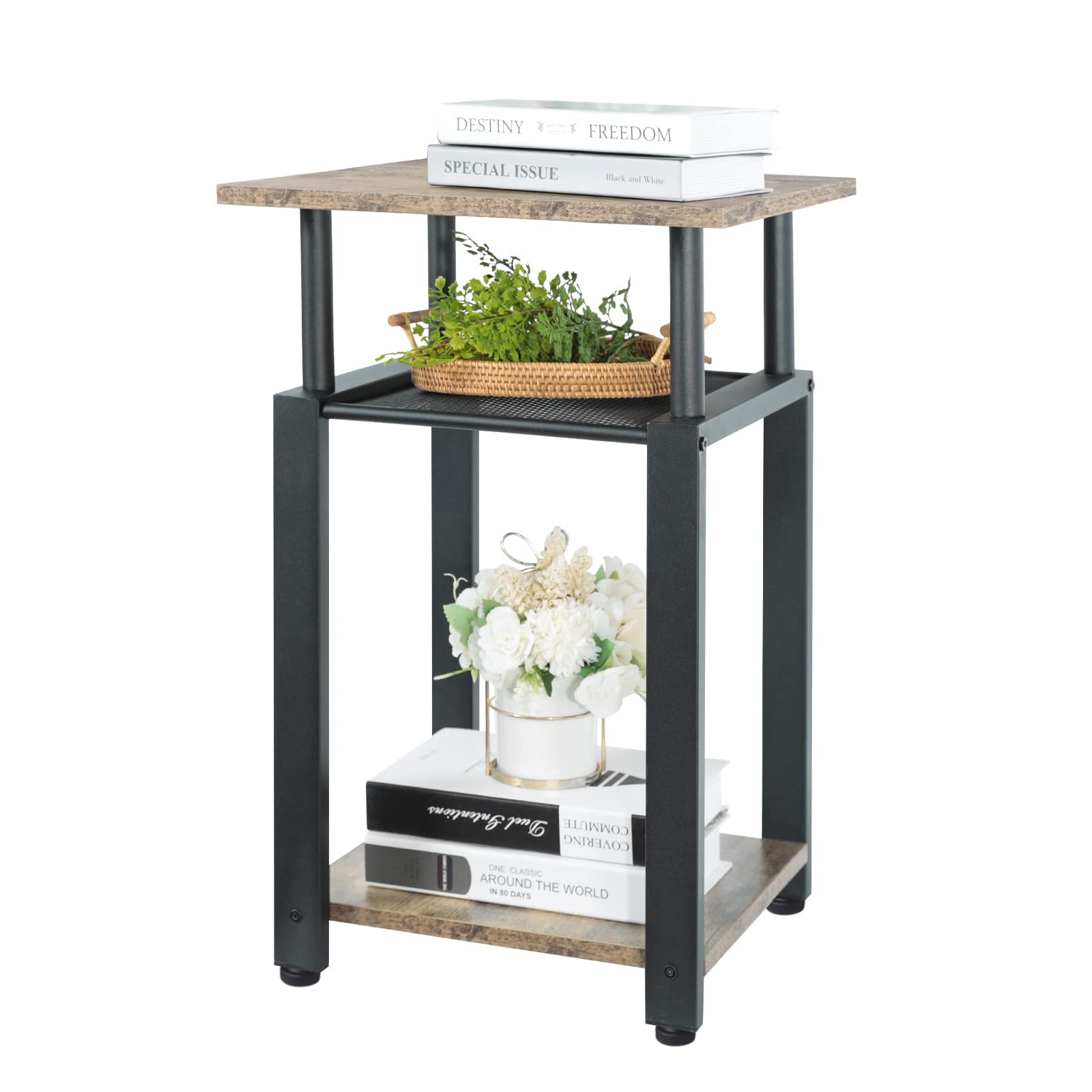 Photo 1 of *SEE NOTES* Tall Side Table - End Table Industrial Retro Nightstands Metal Night Stands