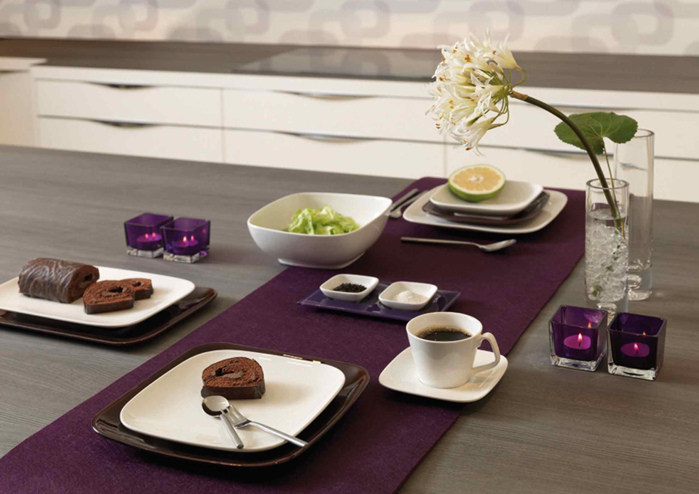 Ritzenhoff & Breker Arena Espressotassen mit Untertassen 6er Set | 80 ml | Espresso-Set für 6 Personen | Quadratische Formen | Porzellan | Spülmaschinen- & Mikrowellengeeignet | Weiß