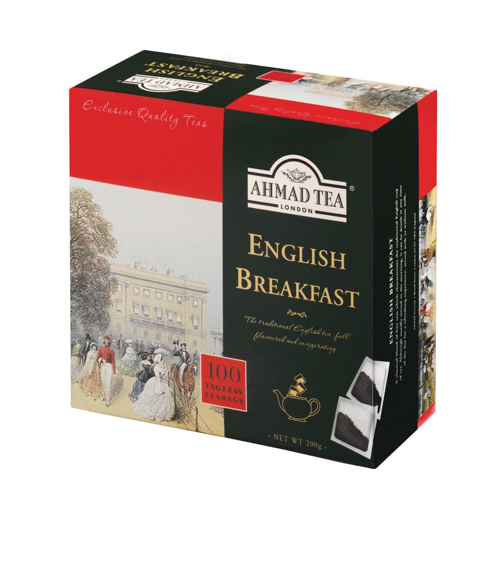 Ahmad Tea English Breakfast - Té negro - Bolsitas de té - 100 bolsitas, 200 g