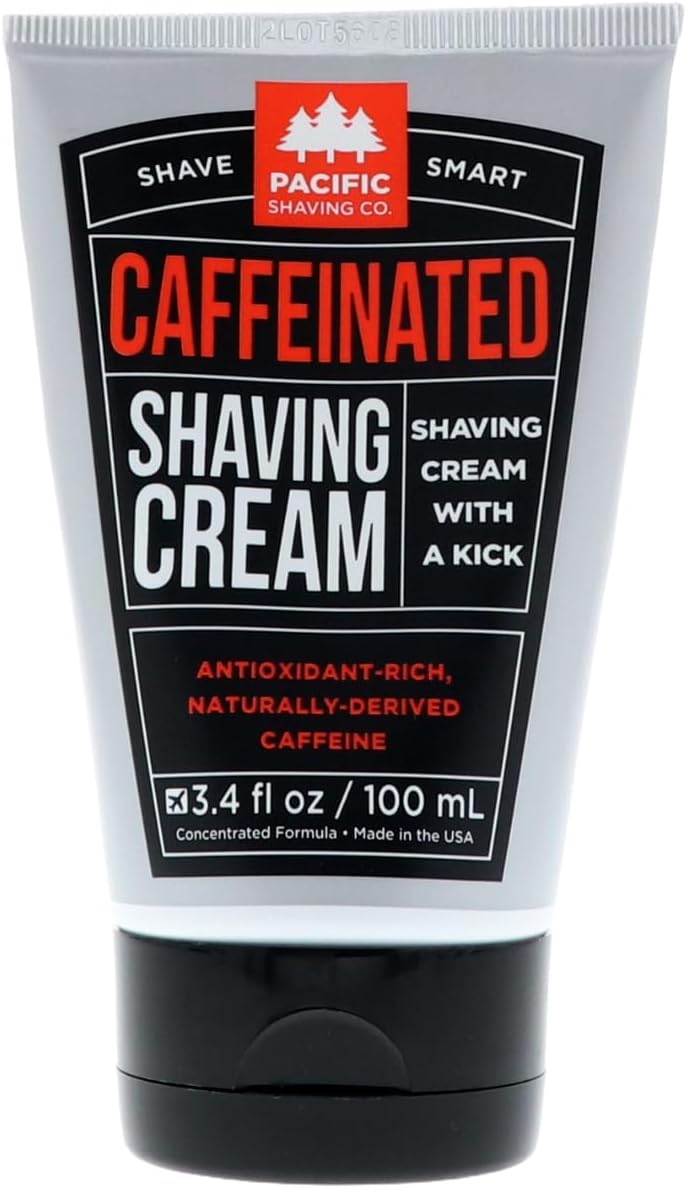 Amazon.com: Pacific Shaving Company Caffeinated Shaving Cream - Shea ...