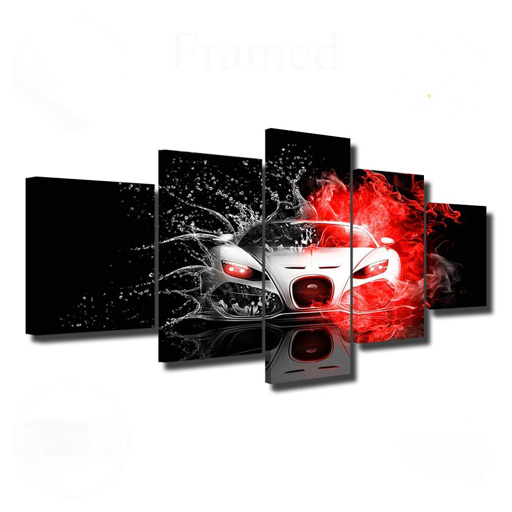 Affiche mur modulaire avec cadre et impression sur toile auto
