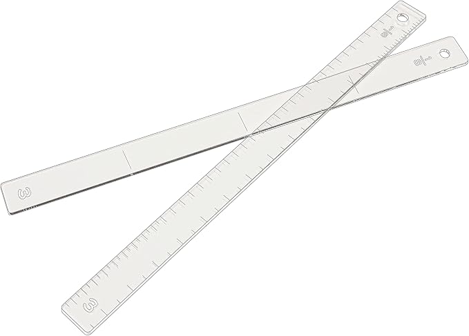 Amazon.com: KIKAKUBU Rolling Pin Guide Sticks Set of 2, 0.1 inch (3 mm ...