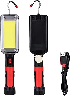 Rechargeable Work Light, Magnetic Led Work Lights, Portable Led Work Lights with Hook and Magnetic, 700lm Super Bright Mechanic Light for Job Site Lighting, Car Repair, Home, Garage