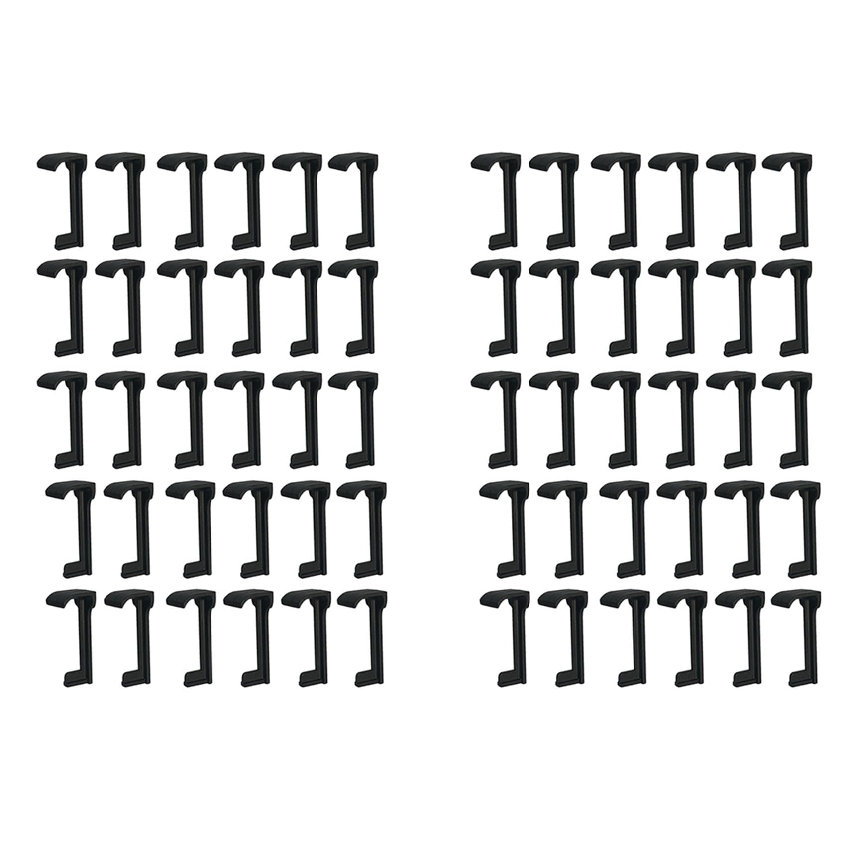 Jnchdghwa Black 60Pcs 35Mm Solar Panel Side Water Drainage Clips,Pv Modules Clips For Water Drain Photovoltaic Panel Water Drain Clips