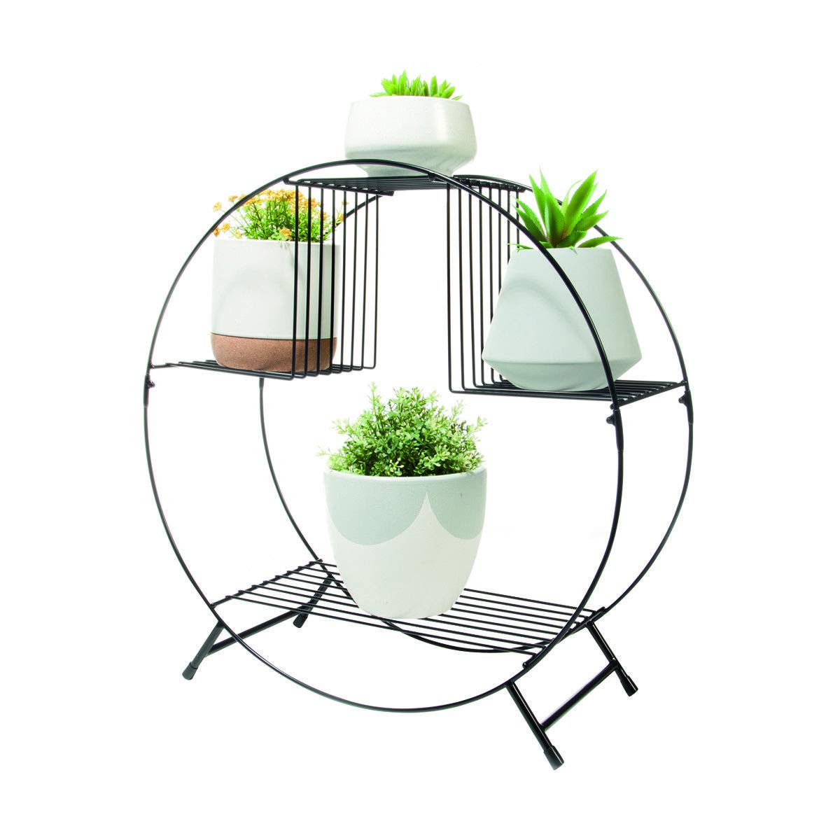 OKASHA Black Color Metal Plant Stand, Pot Stand, Gamla Stand