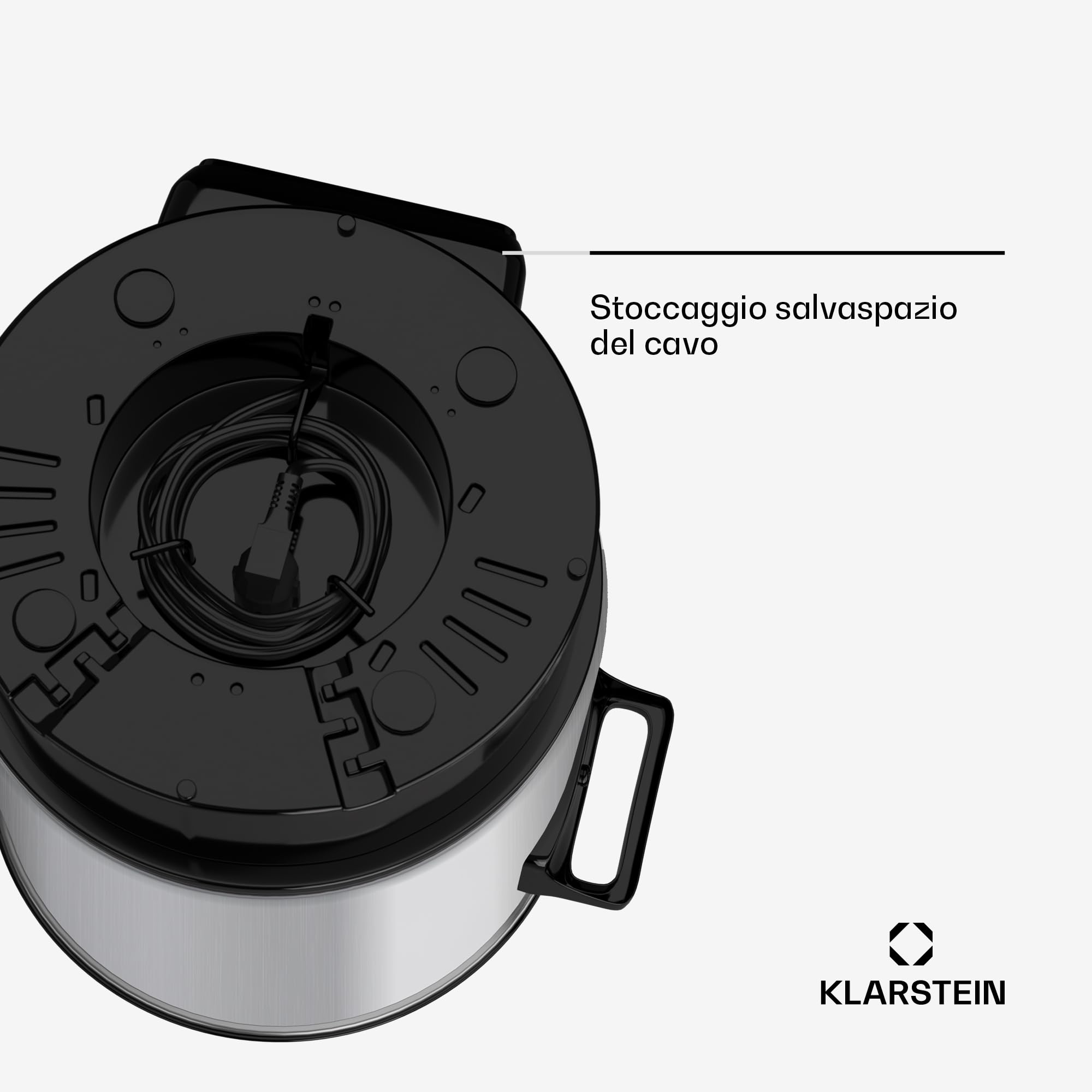Klarstein Biggie Digital - pentola da infusione, pentola da conserva, apparecchio per il vin brulé, 27 litri, 2 w, temperature programmabile, tempo regolabile a 12 minuti, argento