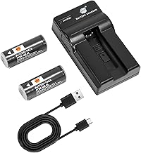 DSTE NB-9L Camera Battery (2-pack) and Charger Compatible with Canon PowerShot N, ELPH 510 HS, ELPH 520 HS, ELPH 530 HS, S...