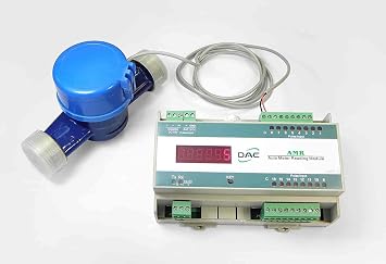 DAE MJP-100P 1 NSF61 Non Lead Potable Plastic Water Meter, Pulse Output, NPT Couplings, Gallon