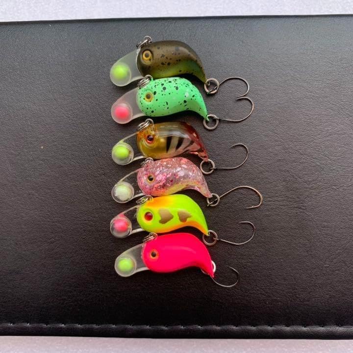 6色高比重タングステン使用 シンキングクランク ロデオクラフト トラウト