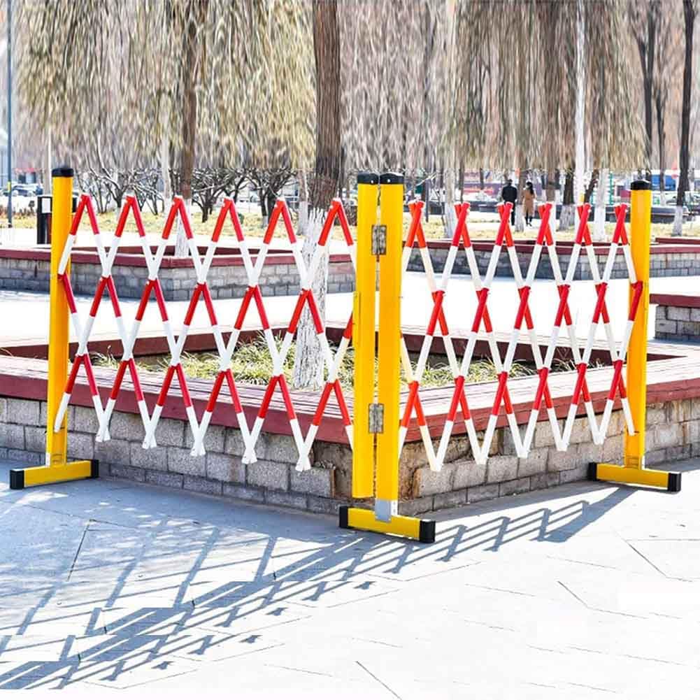 Barriera di sicurezza mobile retrattile – Barriera industriale pieghevole per controllo del traffico pedonale, 1,2 m x 2,5 m, soluzione portatile e per la sicurezza del traffico