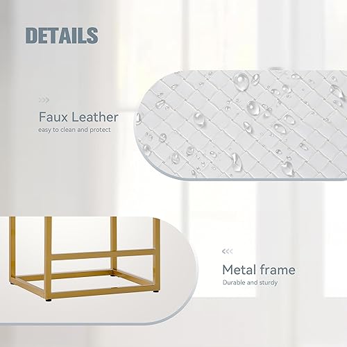 Miniatura 31 de Juego de 4 taburetes de bar marrones para encimera de cocina, taburetes de bar modernos sin espalda de 24 pulgadas, taburetes de bar industriales